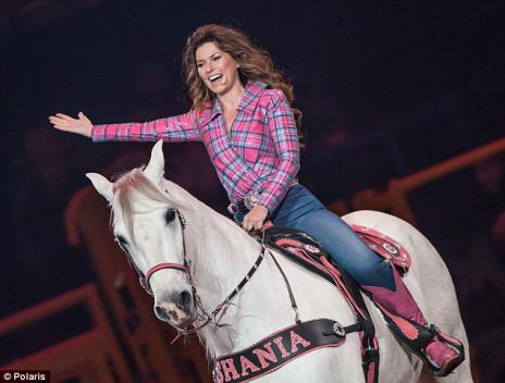 Shania Twain i Taktskiftes jubileumsprogram.